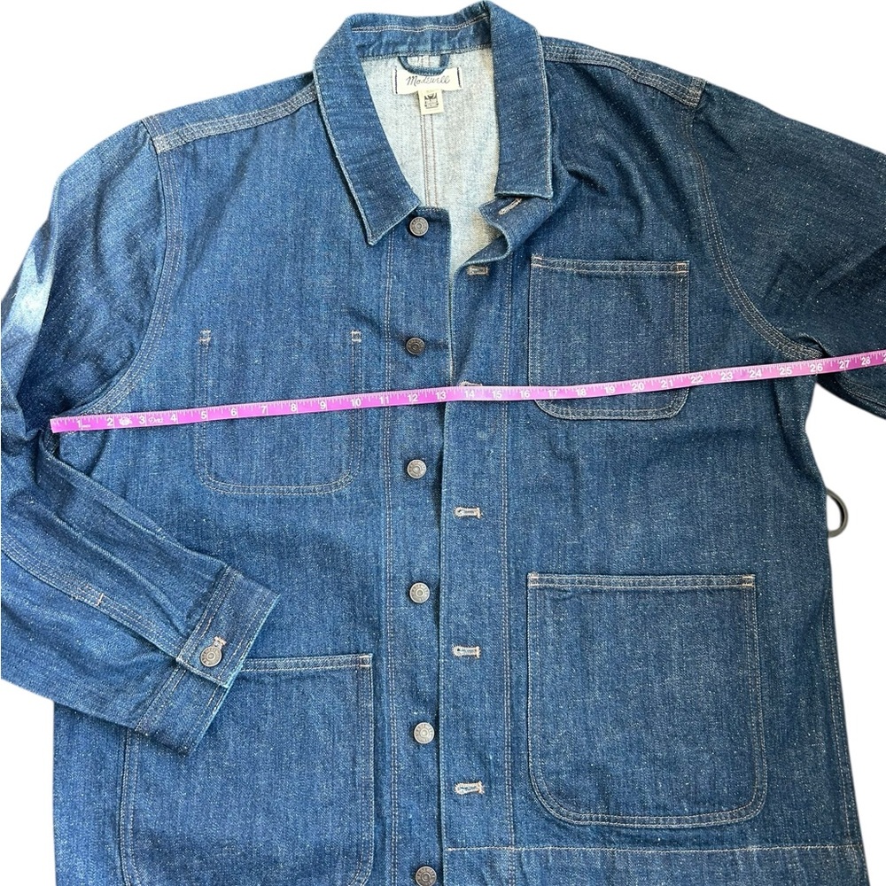 Madewell Blue Denim Shirt Jacket Size XL - Picture 4 of 6